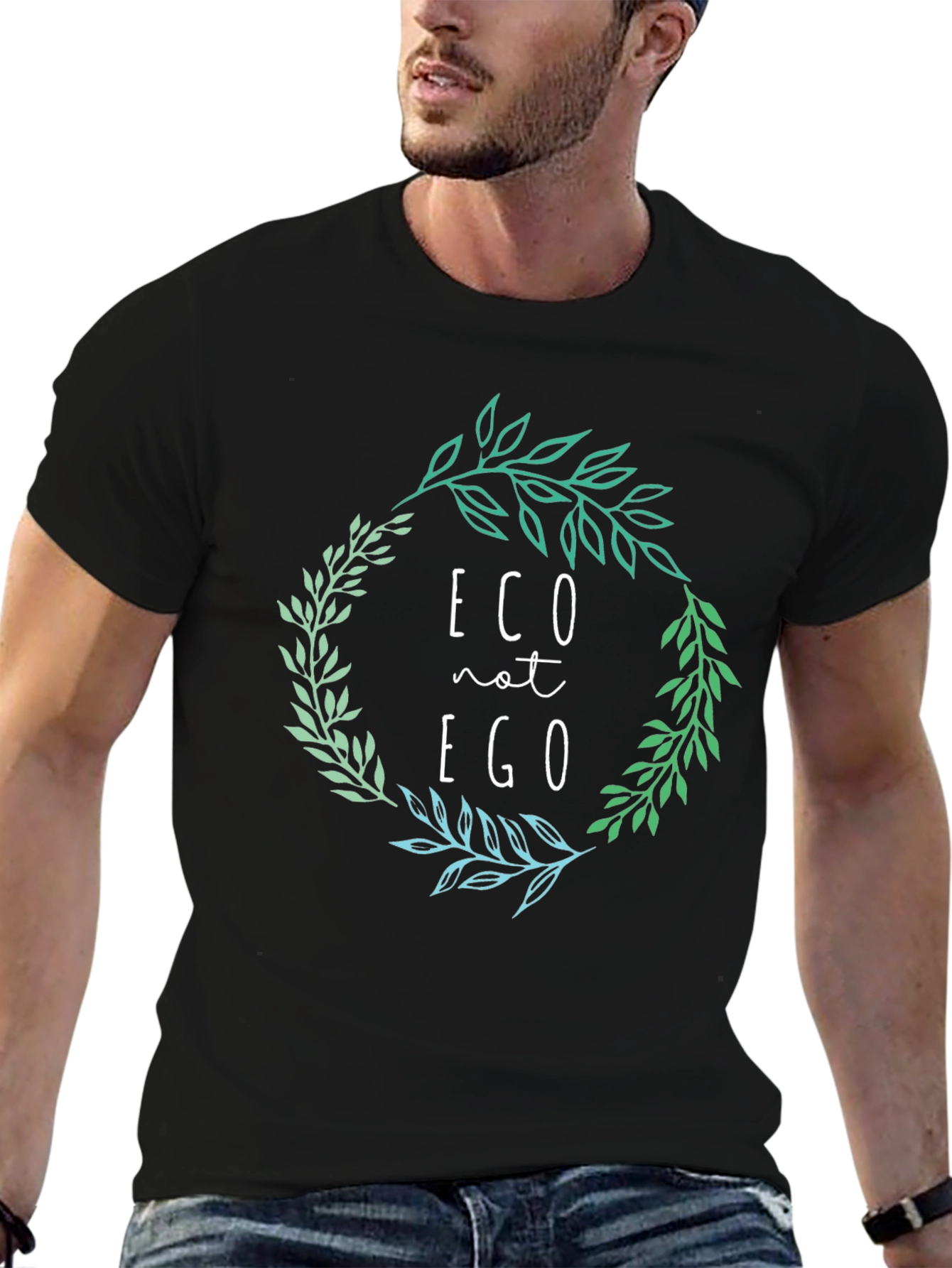 Eco Not Ego Graphic Tee - Organic Cotton