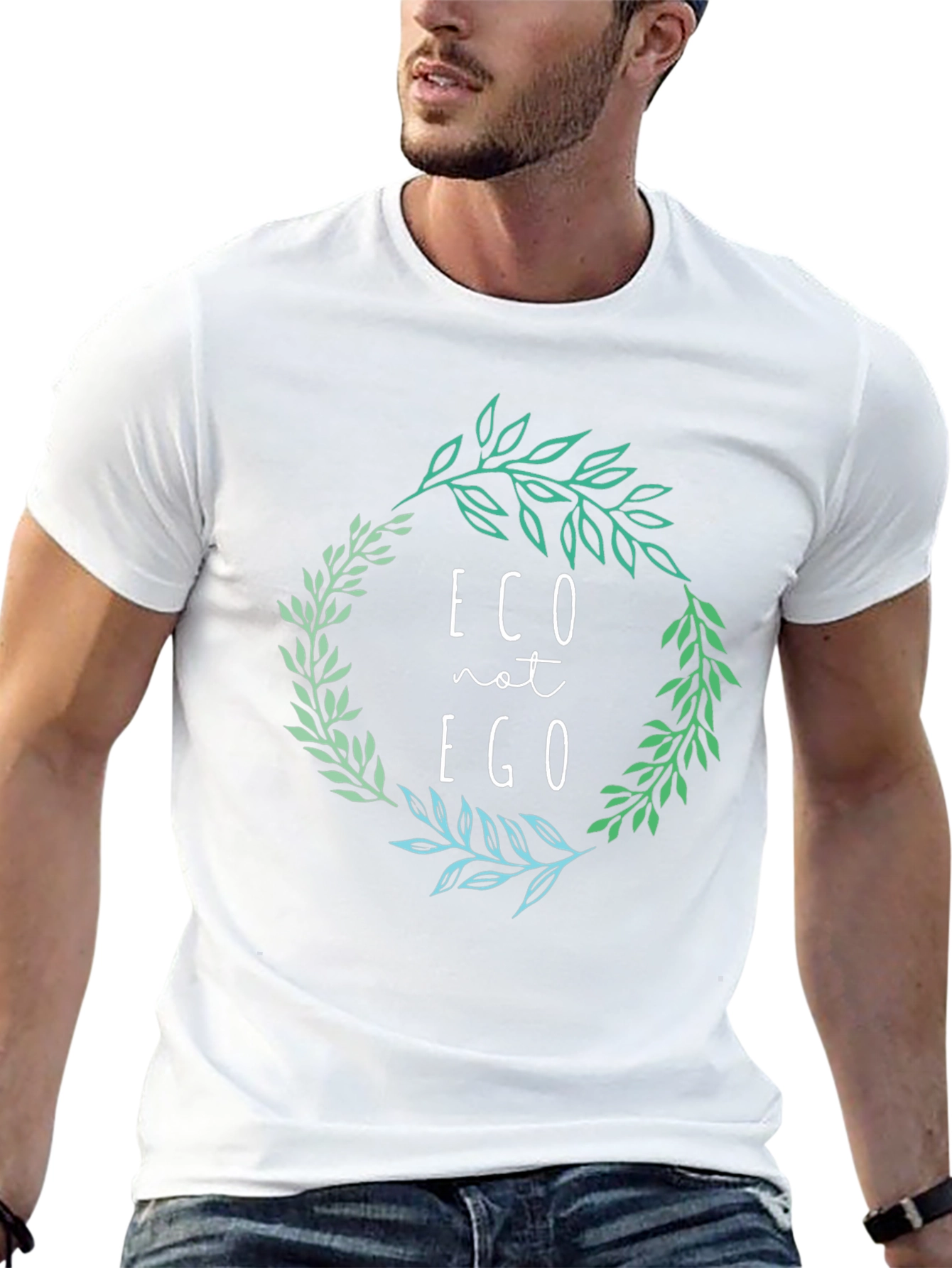 Eco Not Ego Graphic Tee - Organic Cotton