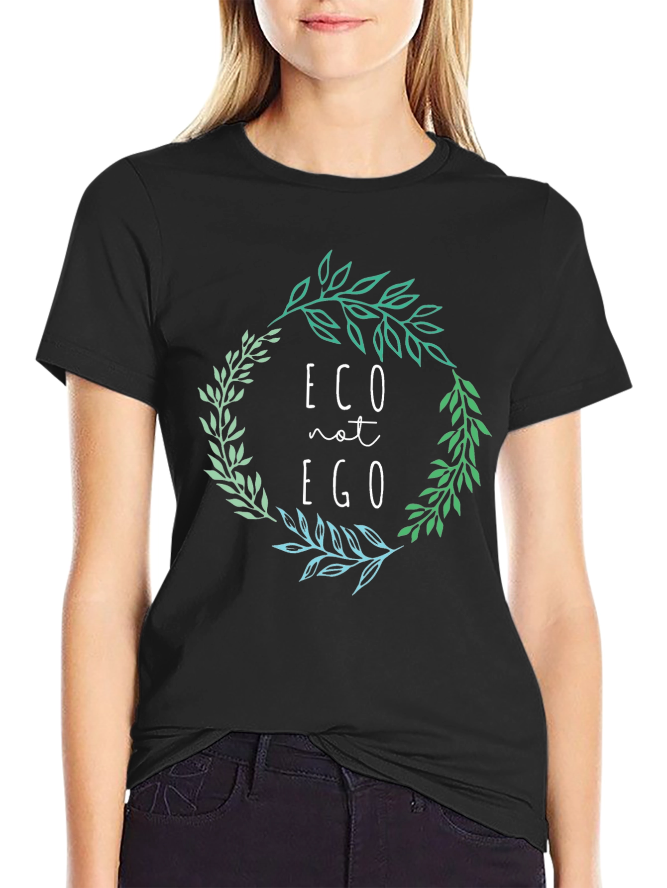 Eco Not Ego Graphic Tee - Organic Cotton