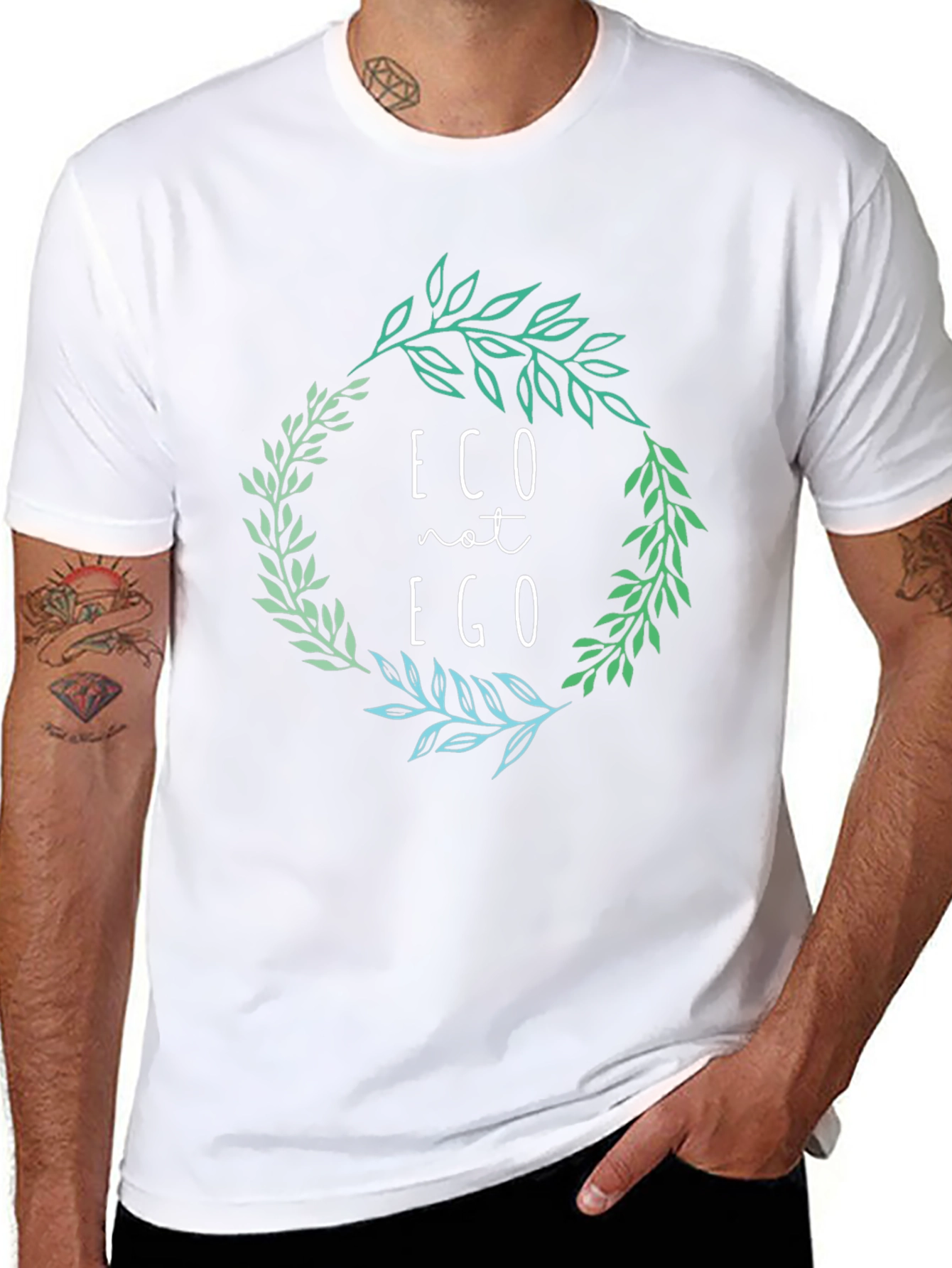 Eco Not Ego Graphic Tee - Organic Cotton