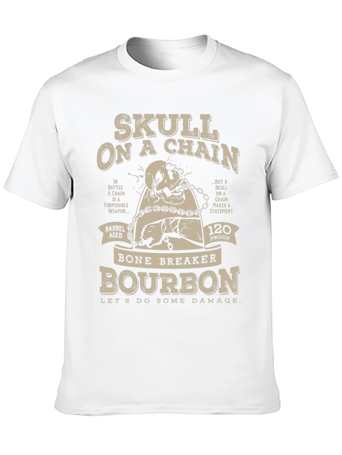 Skull on a Chain Bourbon T-Shirt