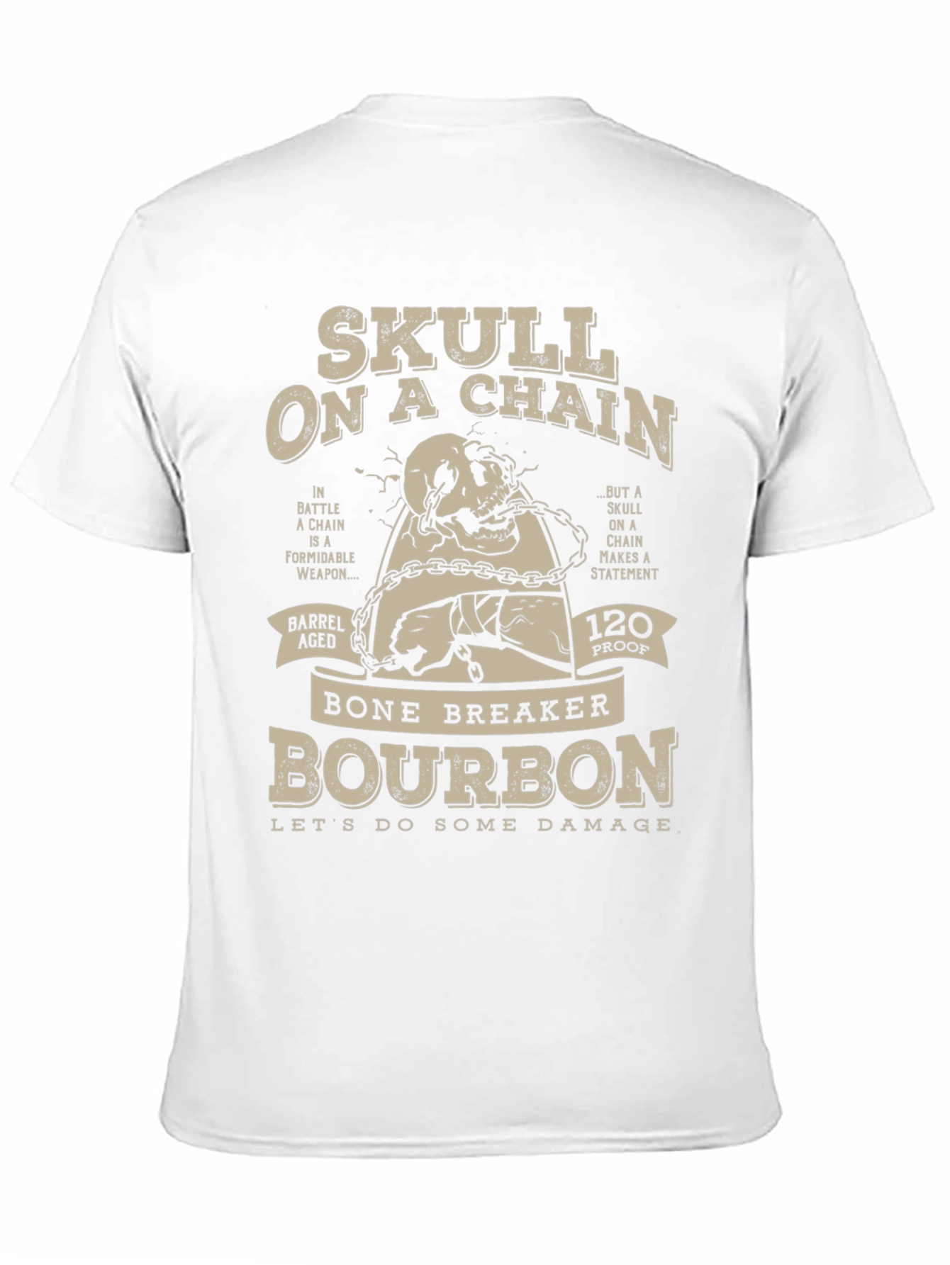 Skull on a Chain Bourbon T-Shirt