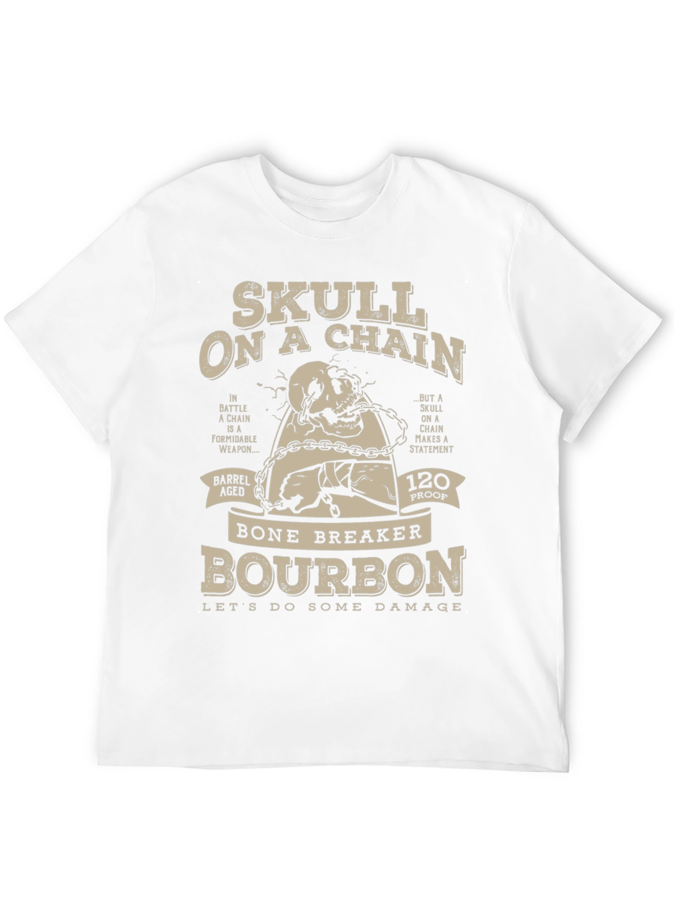 Skull on a Chain Bourbon T-Shirt