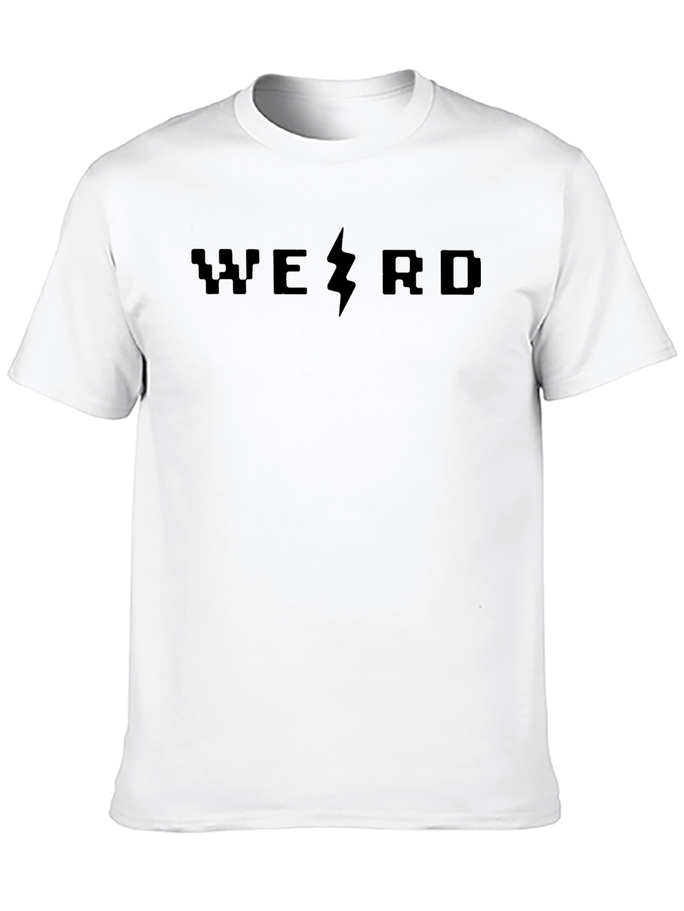 Weird Bolt Graphic Tee - Unisex Black T-Shirt