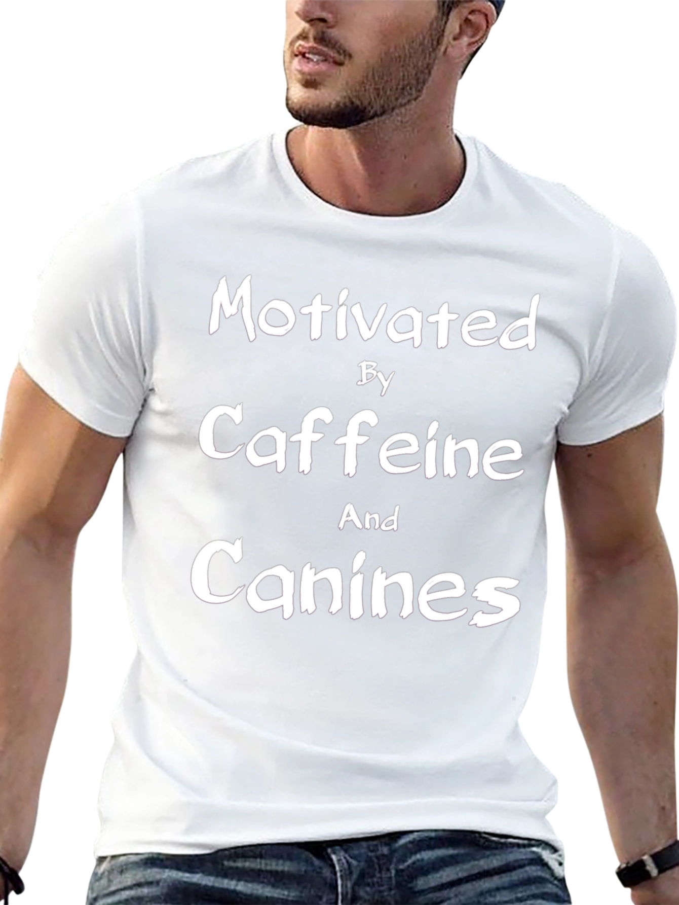 Motivated by Caffeine and Canines T-Shirt