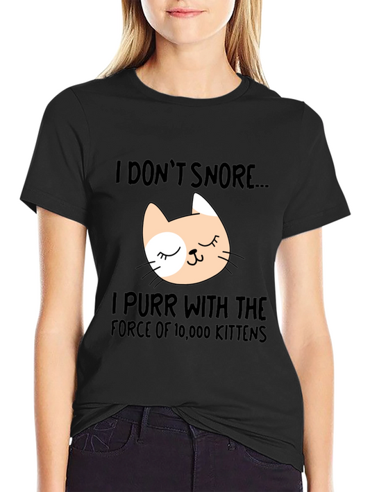 Funny Cat Purr T-Shirt