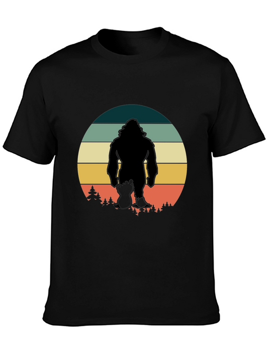 Retro Bigfoot T-Shirt - Black Graphic Tee