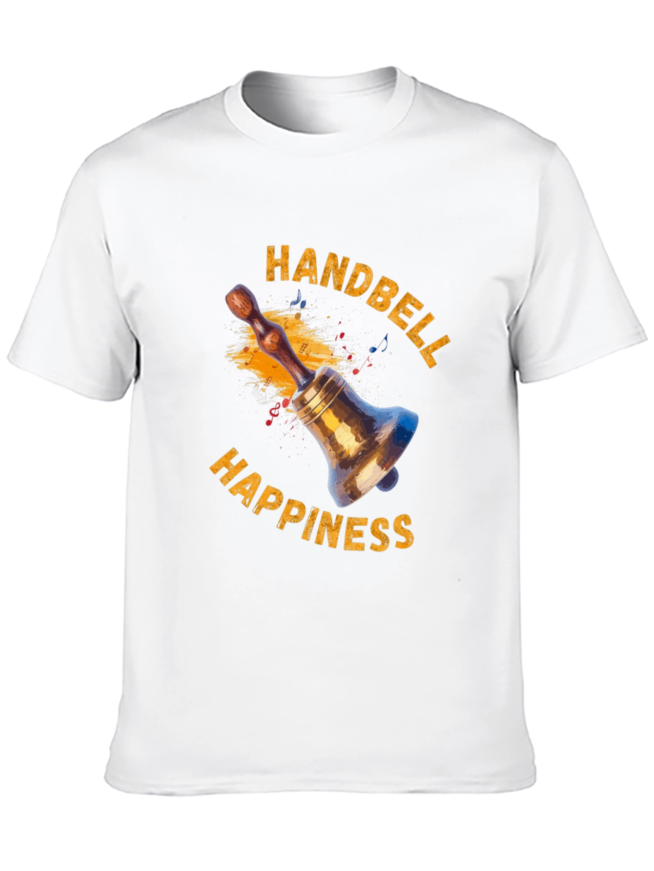 Handbell Happiness Black Graphic T-Shirt