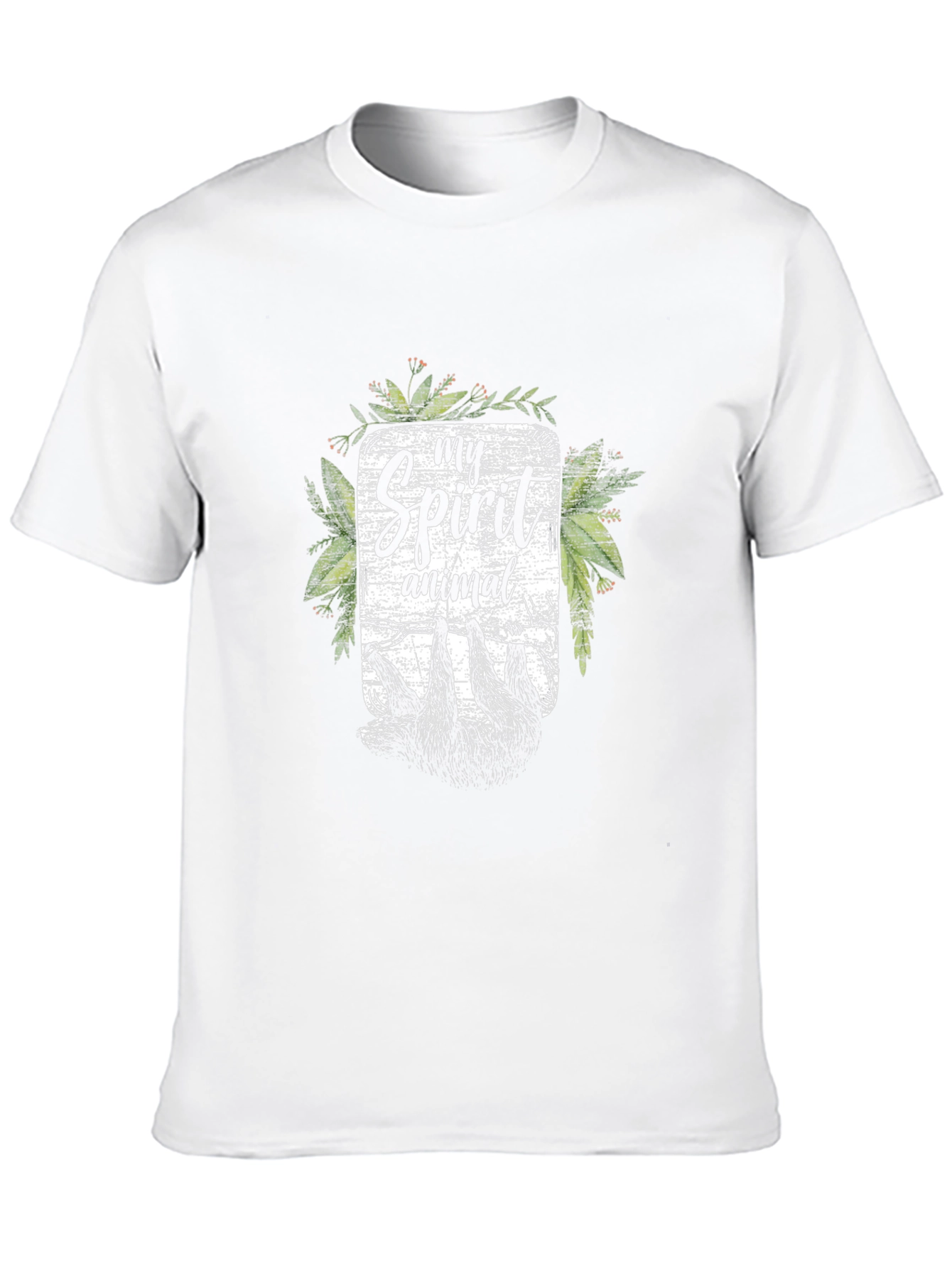 My Spirit Animal Sloth Graphic Tee - Black