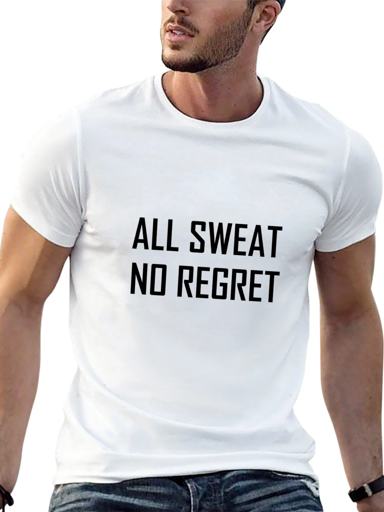 All Sweat No Regret Black T-Shirt