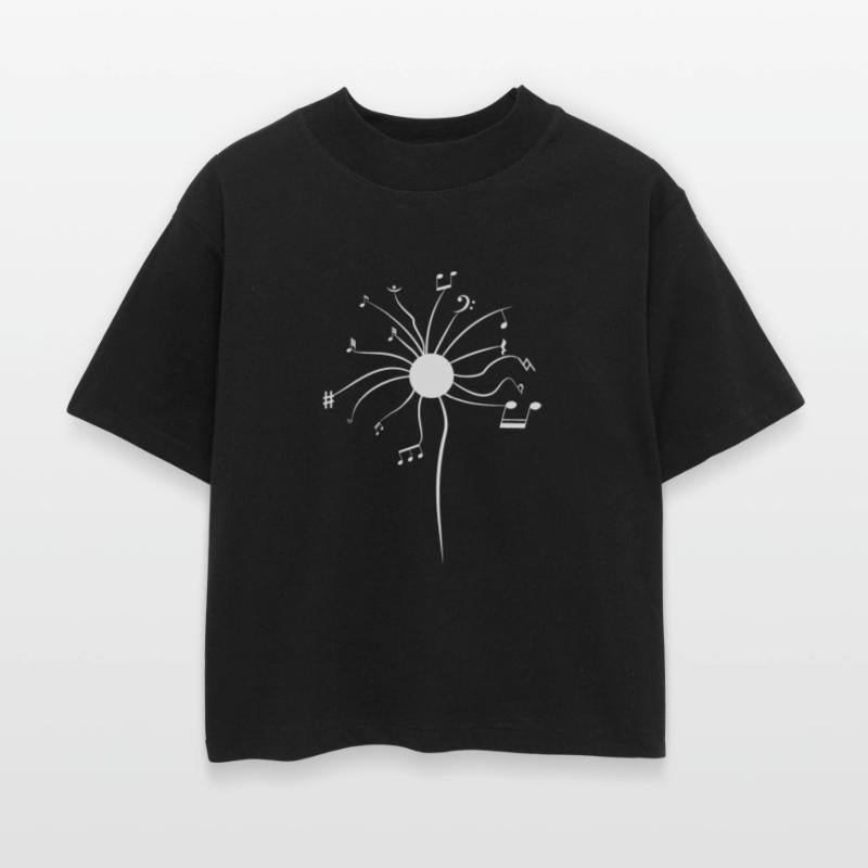 Dandelion Flower In Music Notes