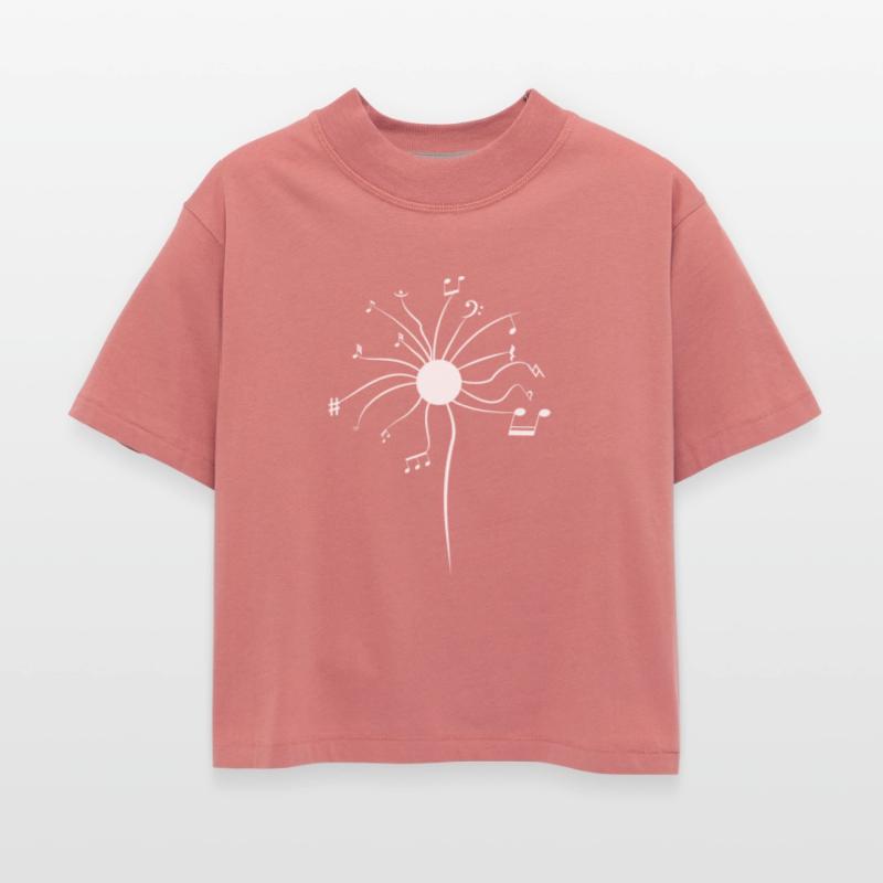 Dandelion Flower In Music Notes