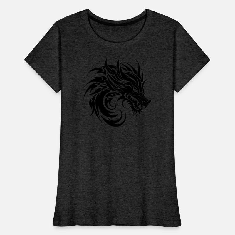 Dangerous Hissing Tattoo Style Dragon Head