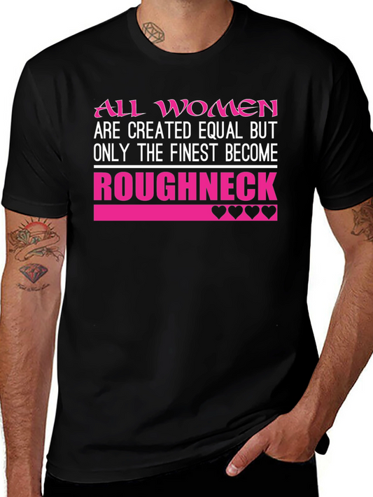 Roughneck Womens T-Shirt - Black Crew Neck