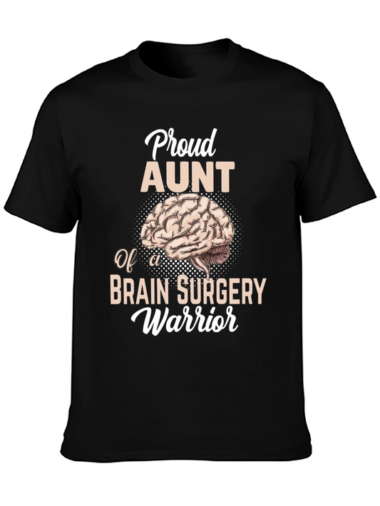 Proud Aunt Brain Surgery Warrior T-Shirt