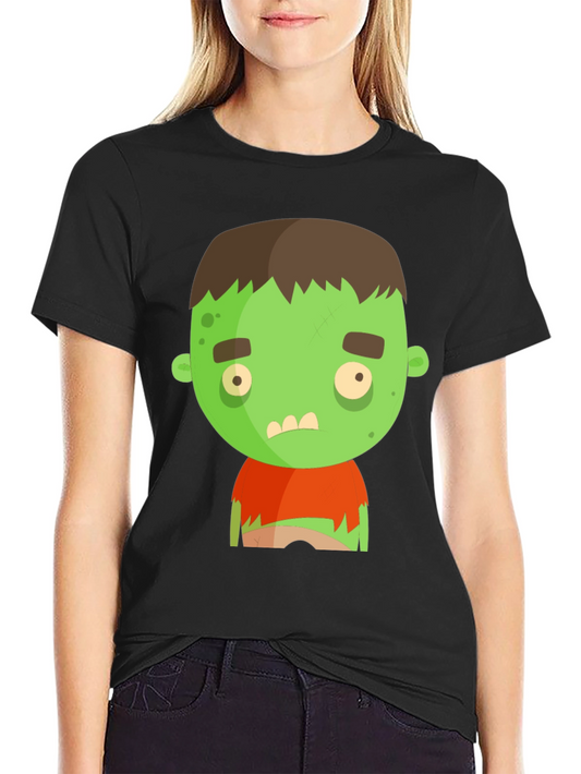 Zombie Cartoon Graphic Tee - Halloween T-Shirt