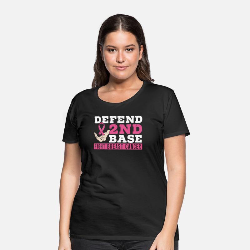 Defend 2nd Base Baseball Breast Cancer Awareness
