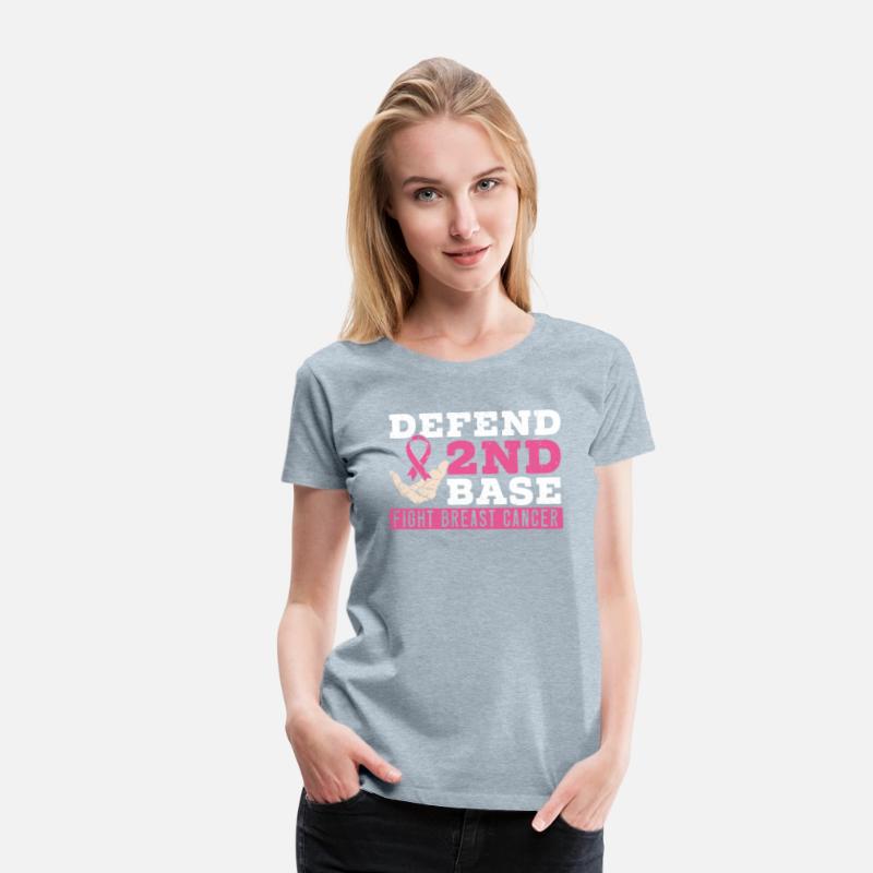 Defend 2nd Base Baseball Breast Cancer Awareness