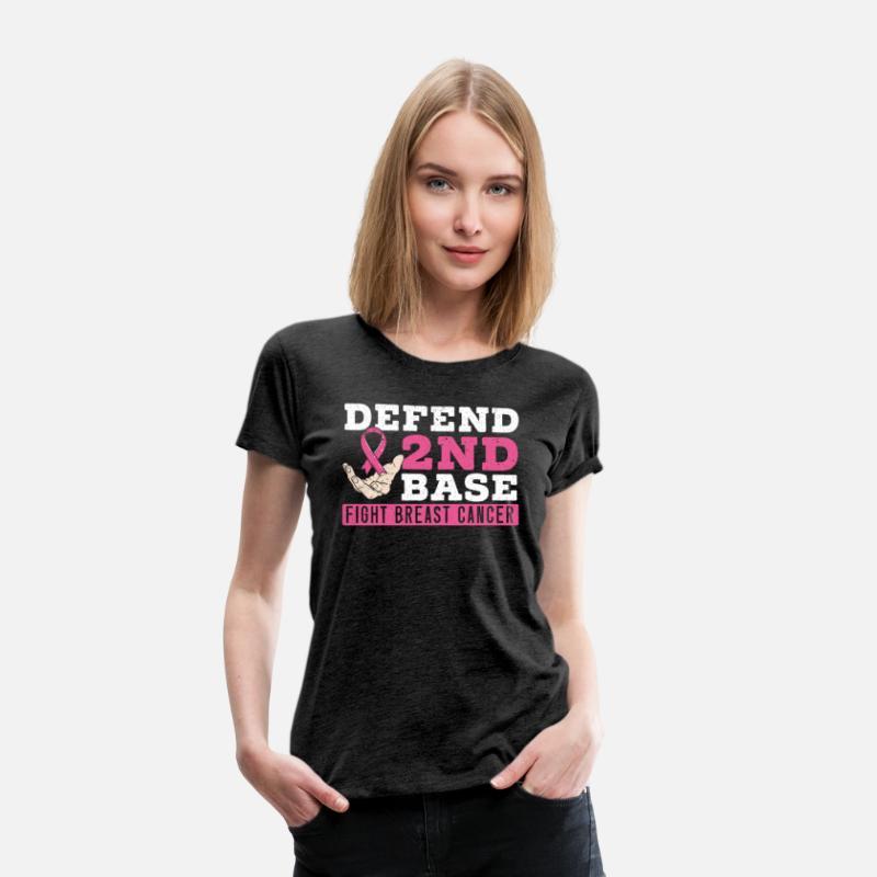 Defend 2nd Base Baseball Breast Cancer Awareness