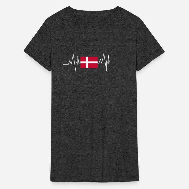 Denmark Flag Heartbeat