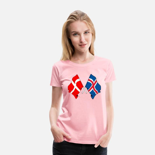 Denmark Flag Iceland Flag