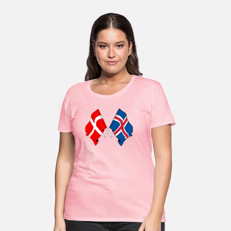 Denmark Flag Iceland Flag