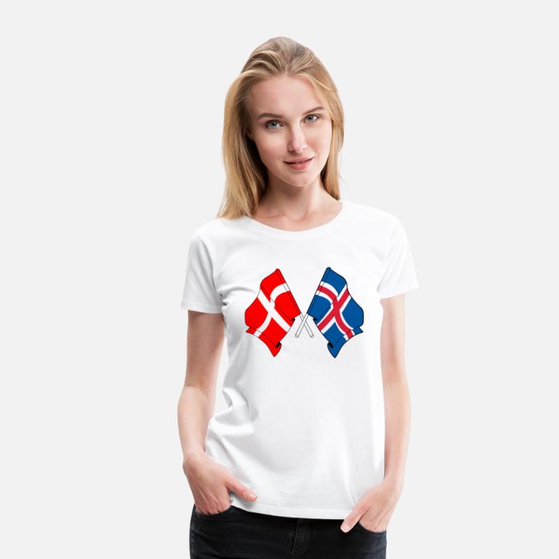 Denmark Flag Iceland Flag