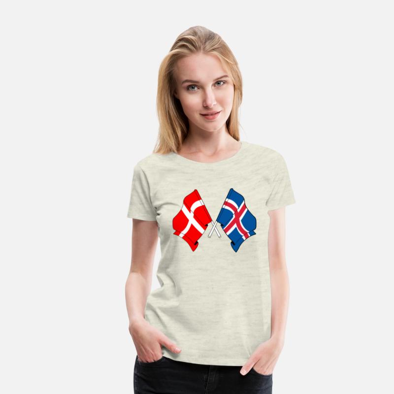 Denmark Flag Iceland Flag