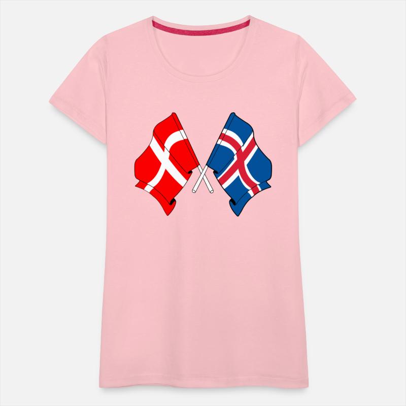 Denmark Flag Iceland Flag