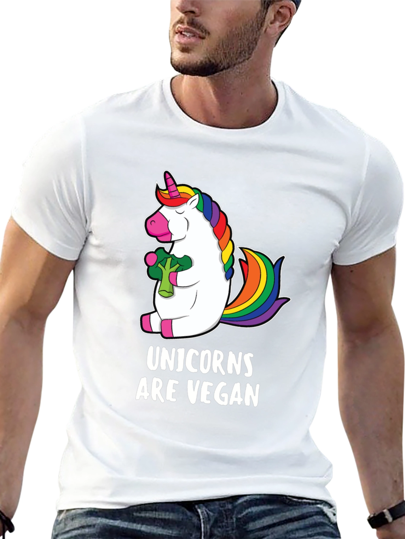 Unicorns Are Vegan T-Shirt - Black