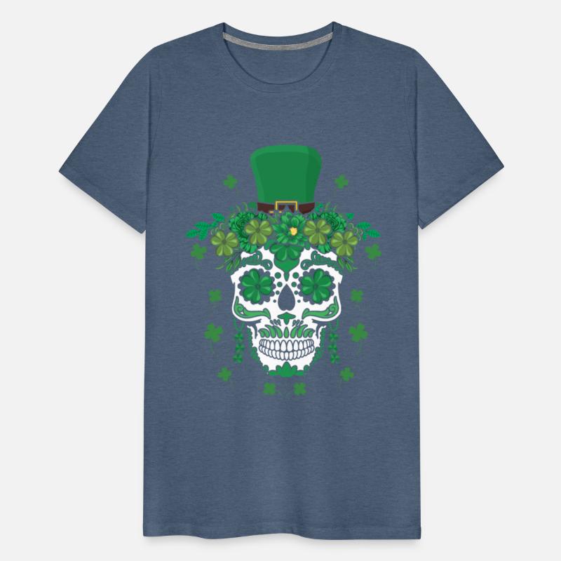 Dia De Los Muertos St Patty's Day Irish Flower