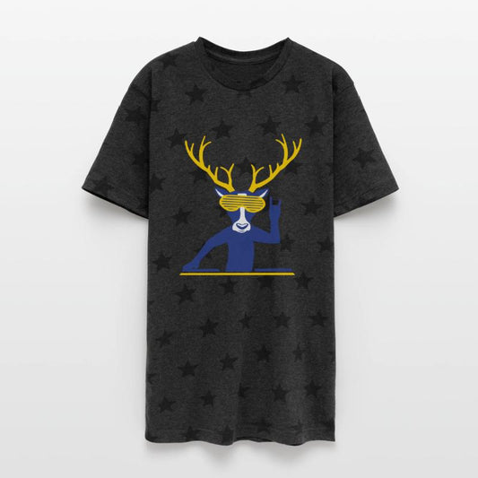 DJ Stag Antlers Sunglasses Mixing Console Music