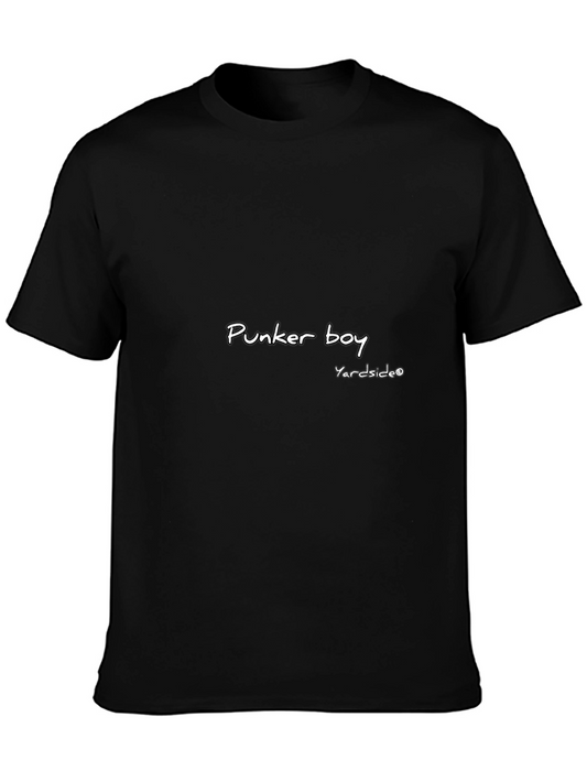 Punker Boy Black Graphic Tee | Yardside Logo