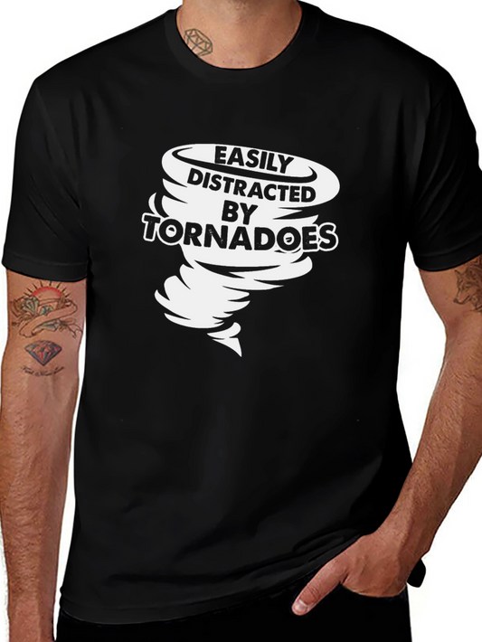 Easily Distracted by Tornadoes Graphic T-Shirt