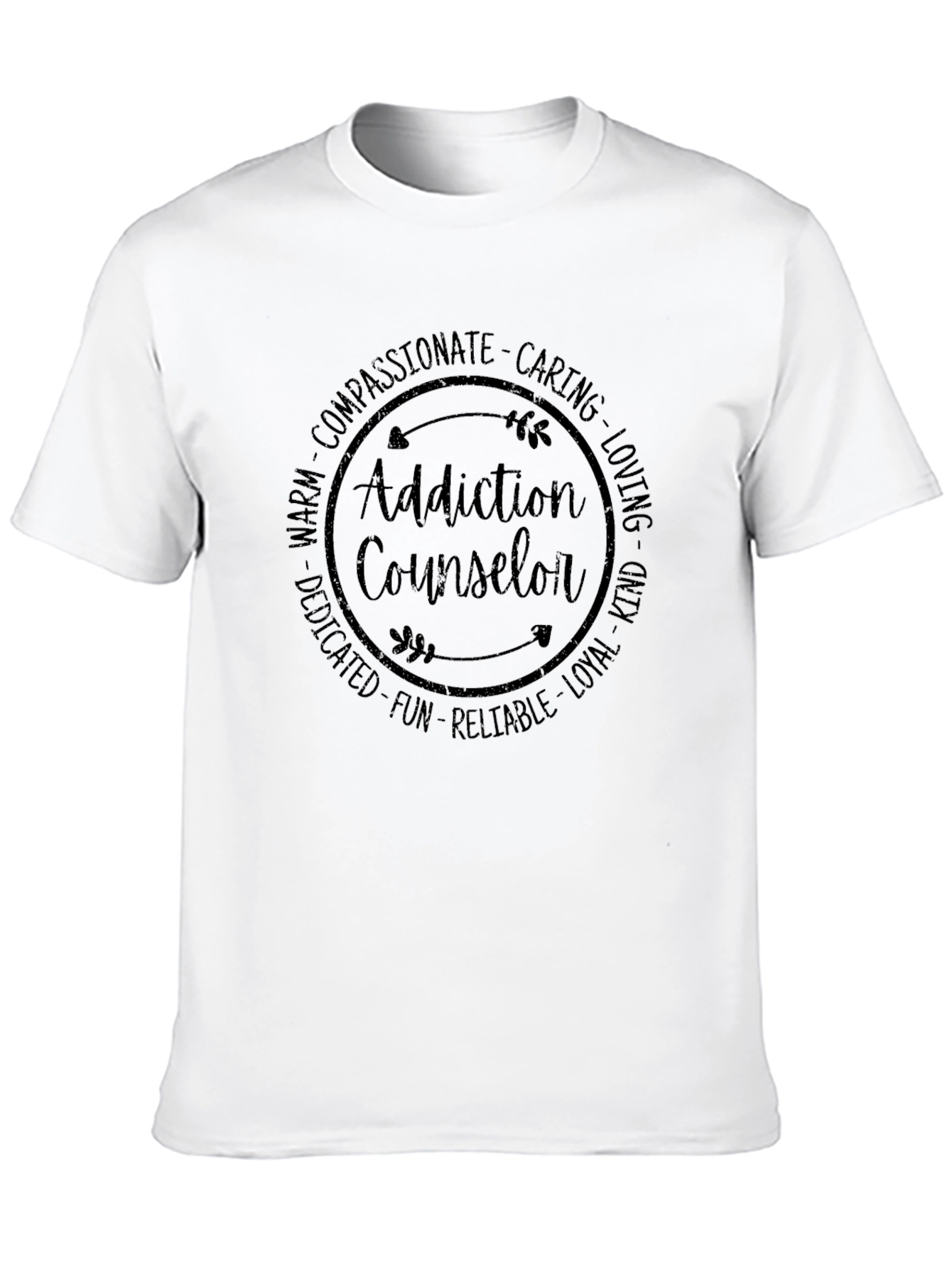 Addiction Counselor Compassionate Caring T-Shirt