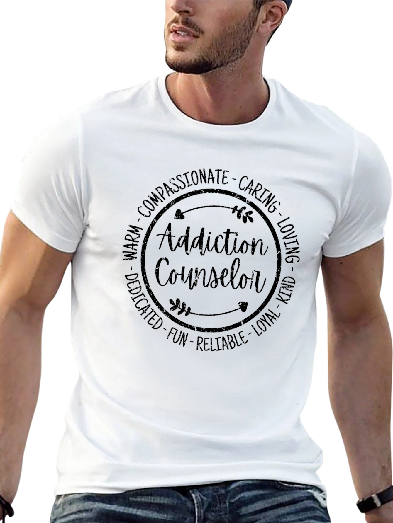 Addiction Counselor Compassionate Caring T-Shirt