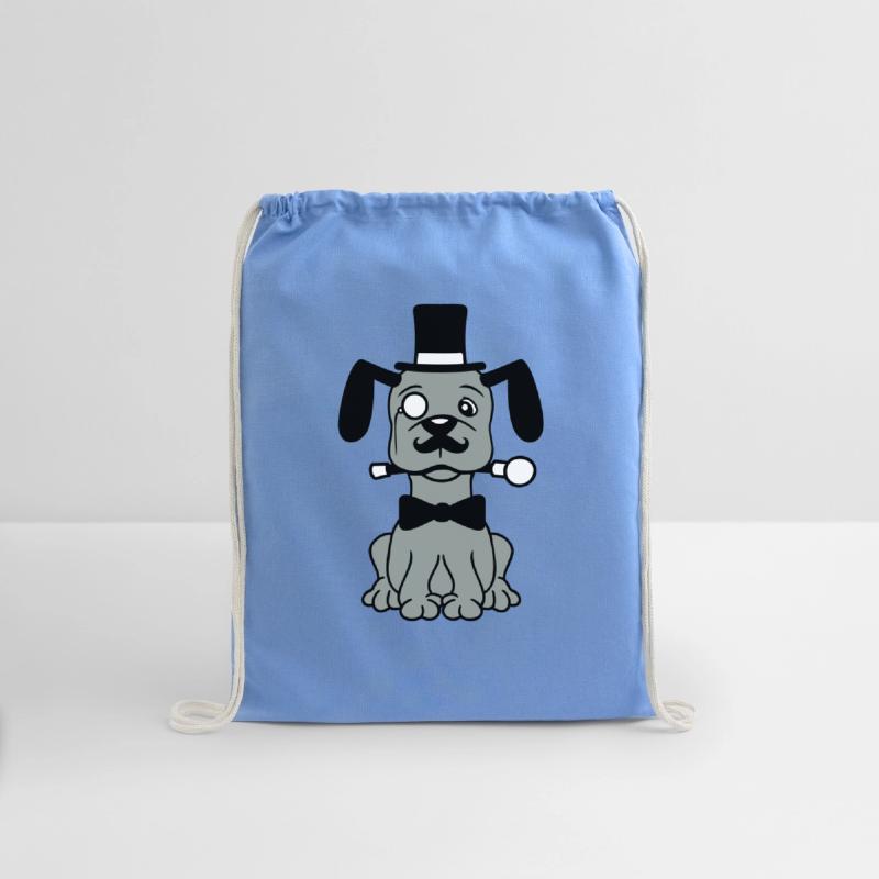 Dog Mr. Sir Top Hat Monocle Glasses Rich Gentleman