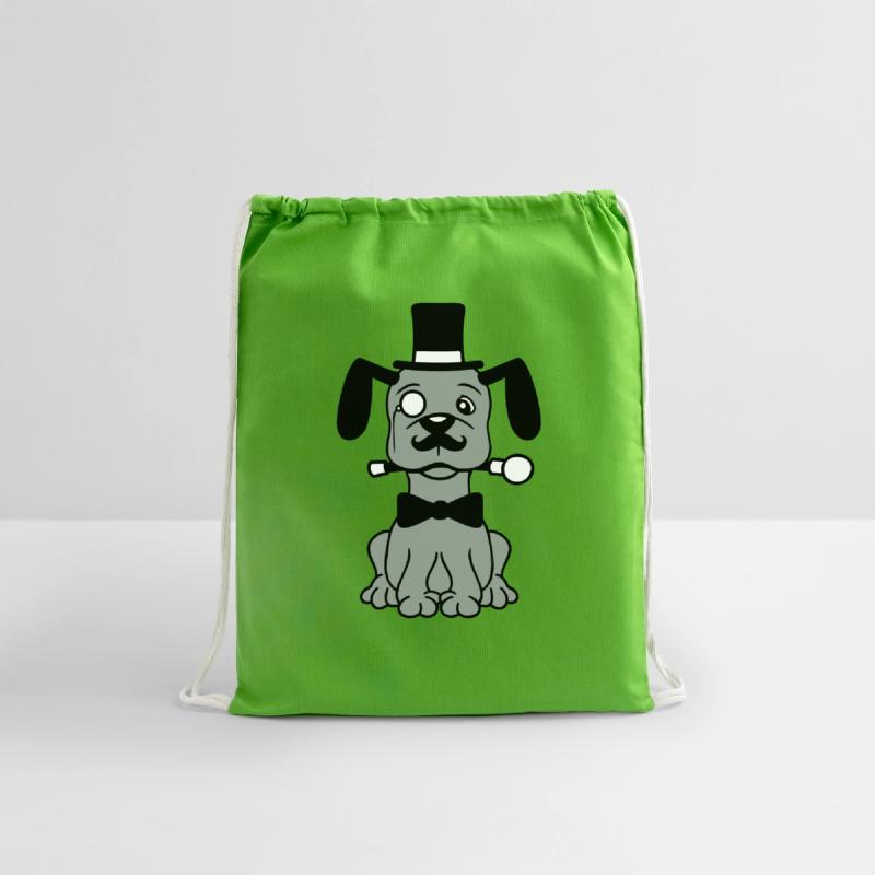 Dog Mr. Sir Top Hat Monocle Glasses Rich Gentleman
