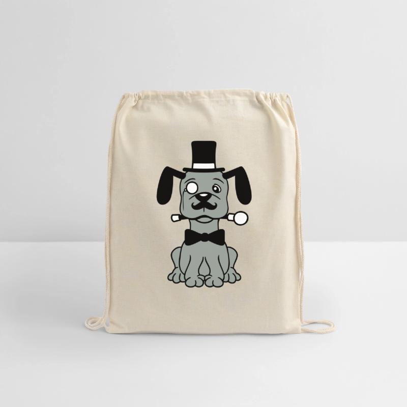 Dog Mr. Sir Top Hat Monocle Glasses Rich Gentleman