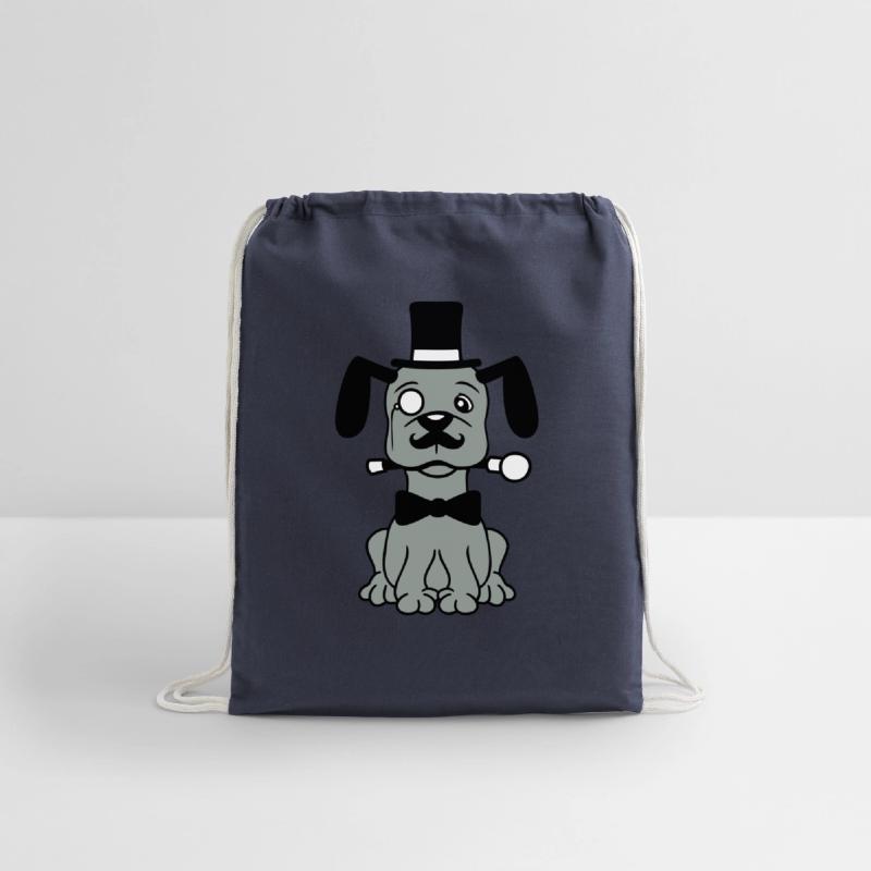 Dog Mr. Sir Top Hat Monocle Glasses Rich Gentleman