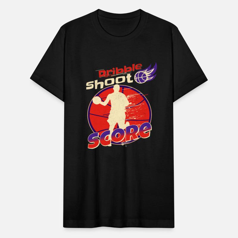 dribble shoot score - basketball sport