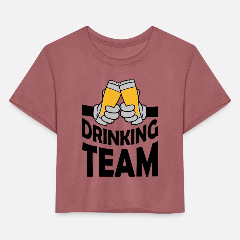 Drinking team beer glass