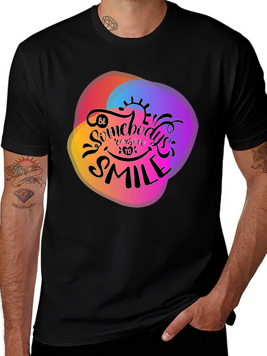 Be Somebodys Reason to Smile Black Graphic Tee