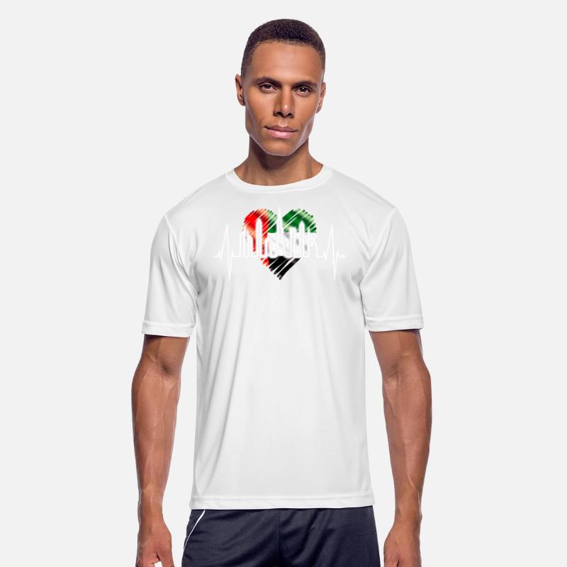 Dubai Skyline Heartbeat Burj Khalifa Love UAE Flag