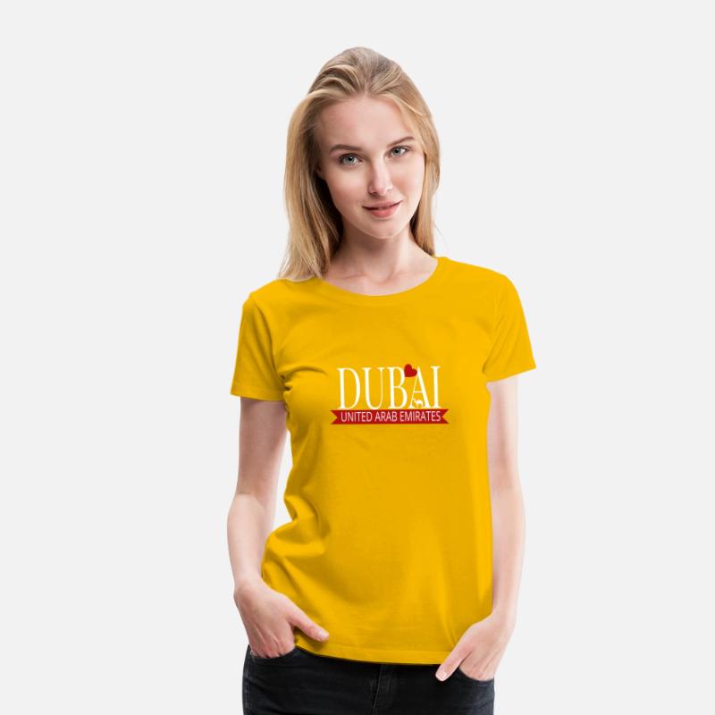 Dubai United Arab Emirates Uae T-Shirt With Heart