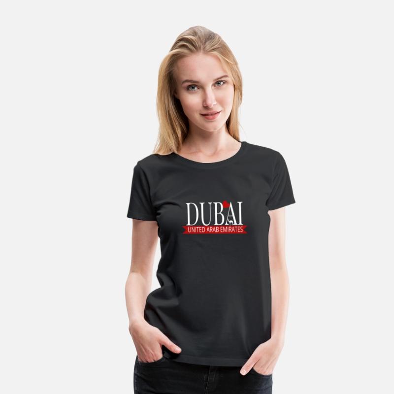 Dubai United Arab Emirates Uae T-Shirt With Heart