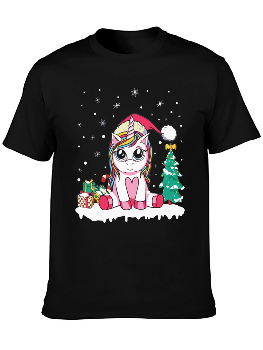 Festive Unicorn Christmas T-Shirt