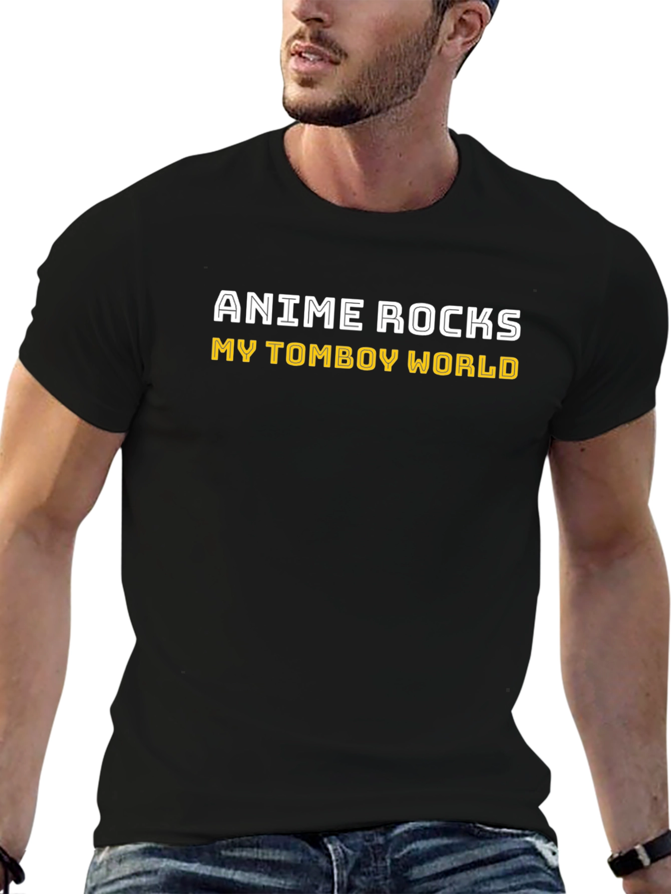 Anime Rocks My Tomboy World Graphic Tee