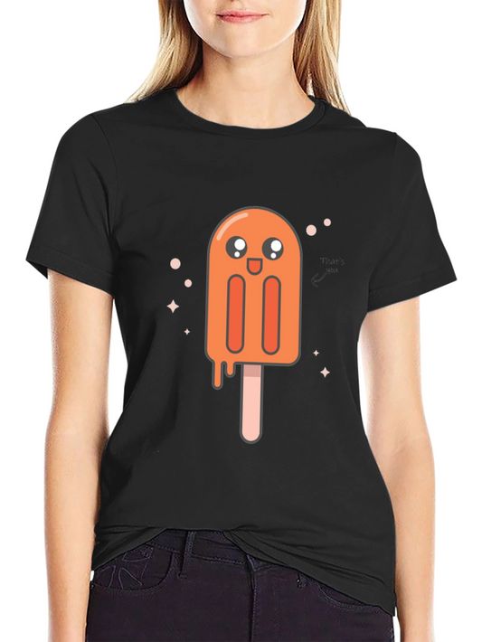 Cute Popsicle Graphic Tee - Black Unisex T-Shirt