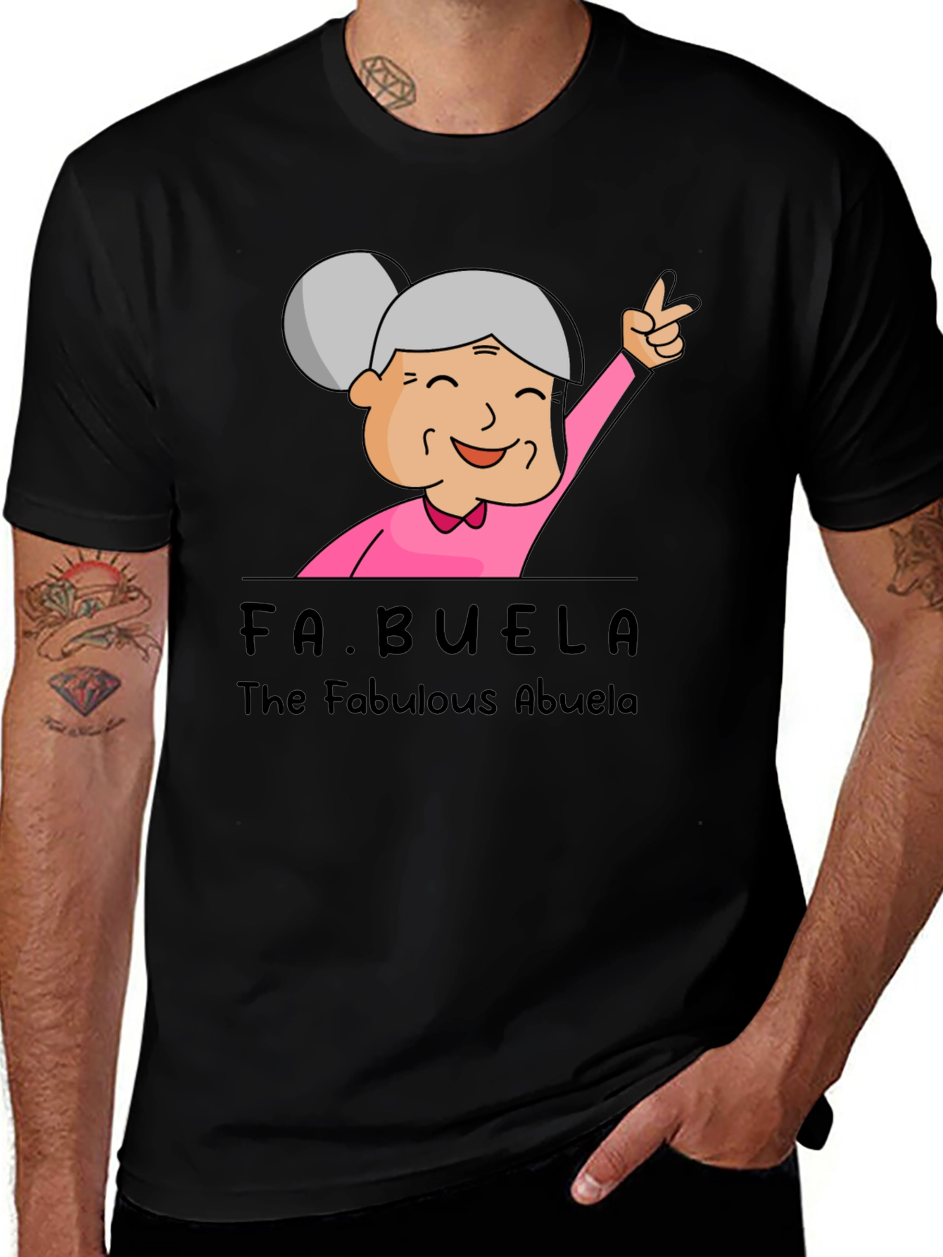Fabulous Abuela T-Shirt: Funny Grandma Tee